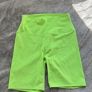 CRZ YOGA Neon Green Bike Shorts